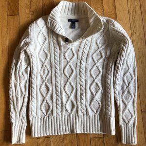 New Kid's GAP Off-White Cable Knit Sweater